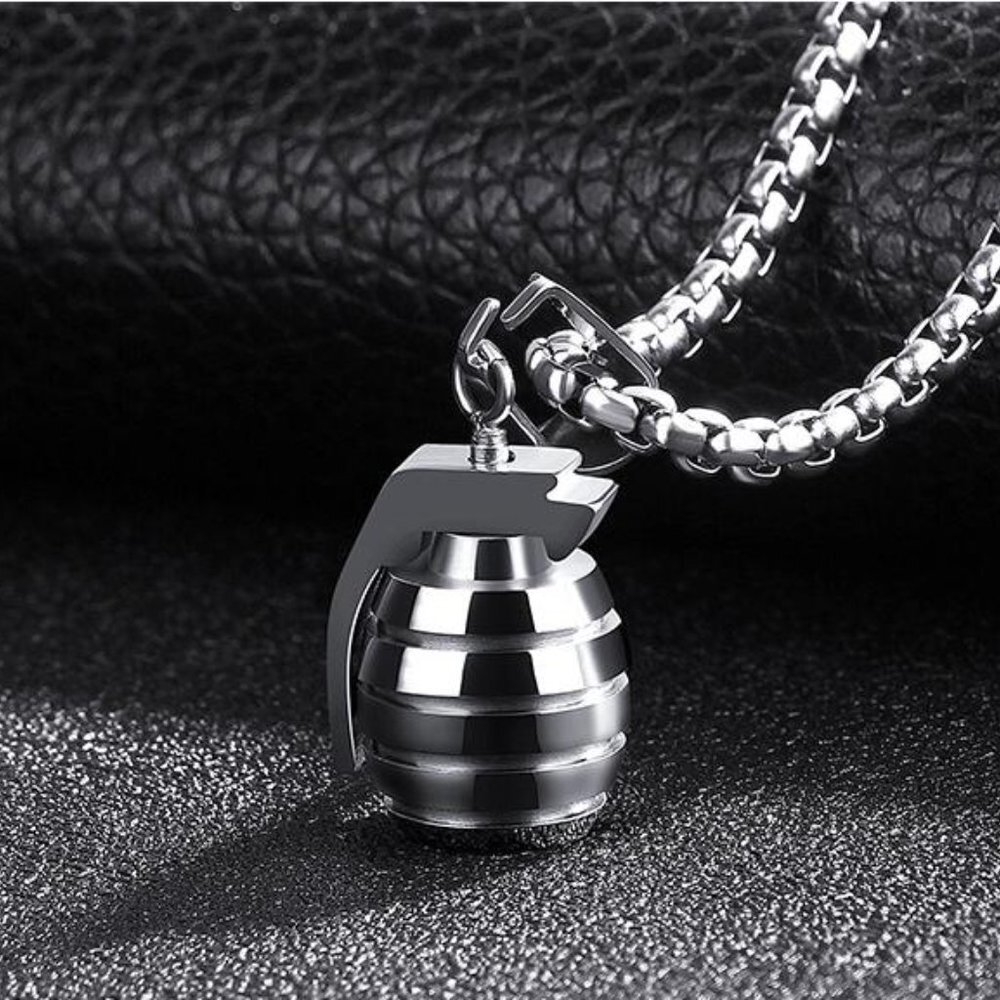 ❤️Custom Unique Hand Grenades Necklace , N90201P115 - Picture 4 of 4